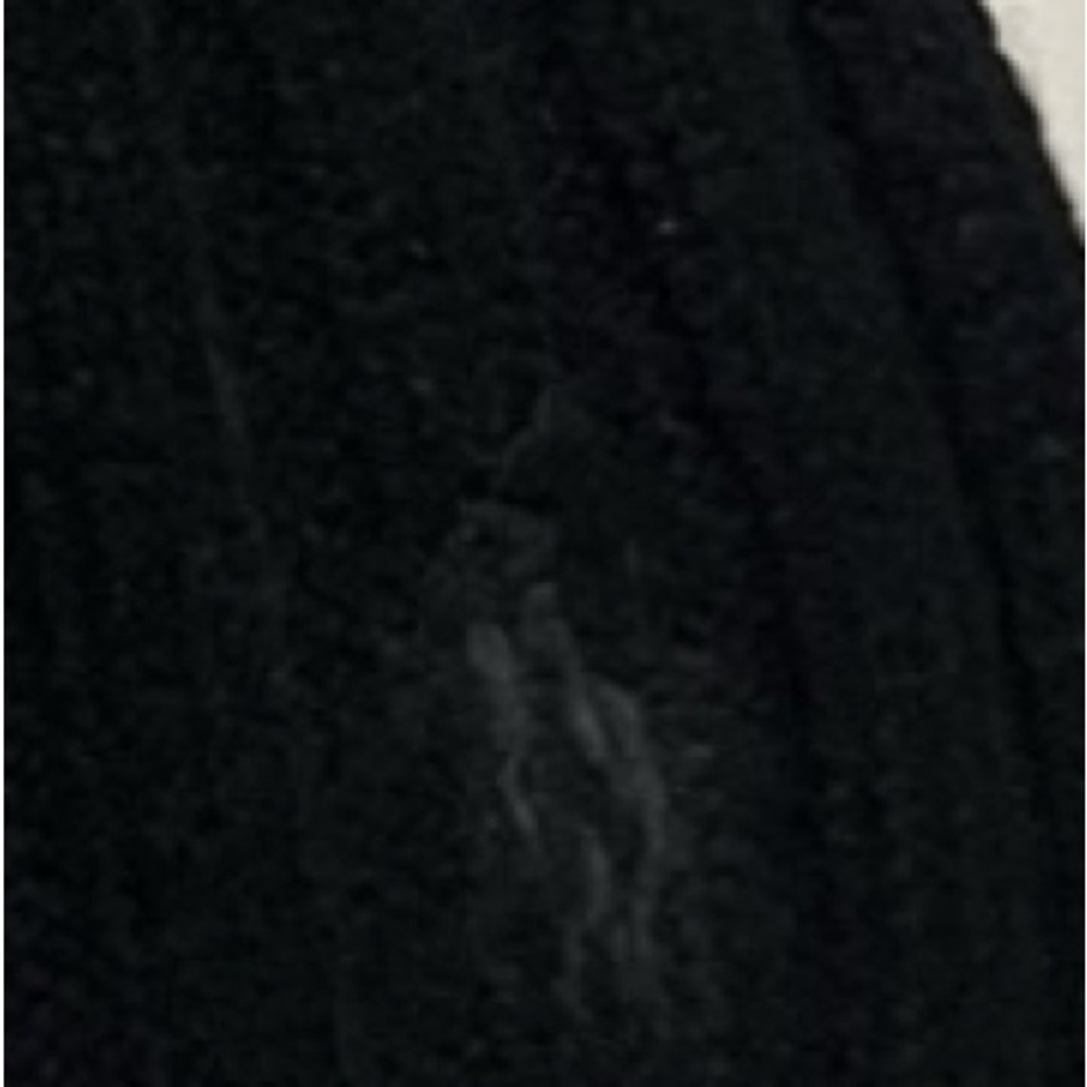 NEW $79 Polo Ralph Lauren Ribbed Scarf!  Black With Black Polo Horse  Wool - Picture 4 of 4